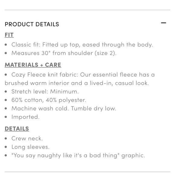 *HOST PICK* NEW Torrid 5 ‘You Say Naughty’ Classic Fit Cozy Tunic Sweatshirt - Picture 5 of 9